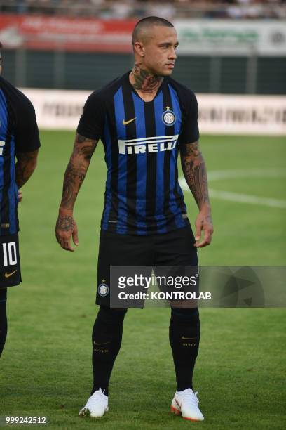 Radja Nainggolan of FC Inter during match 110 Summer Cup from FC Lugano and FC Internazionale Milano . Fc Internazionale won 3-0.