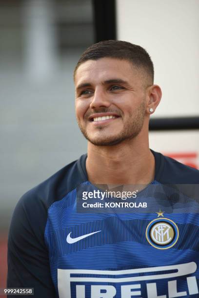 Mauro Icardi of FC Inter during match 110 Summer Cup from FC Lugano and FC Internazionale Milano . Fc Internazionale won 3-0.