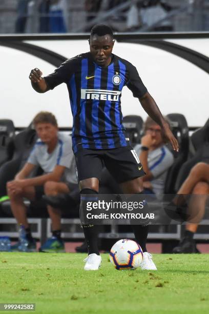 Asamoah Kwadwo of FC Inter during match 110 Summer Cup from FC Lugano and FC Internazionale Milano . Fc Internazionale won 3-0.