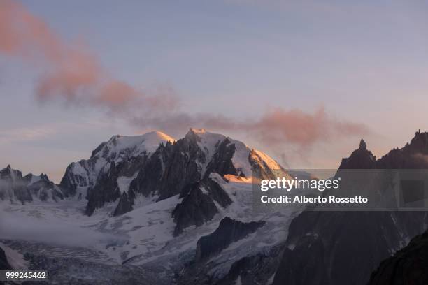 mont blanc - rossetto stock pictures, royalty-free photos & images