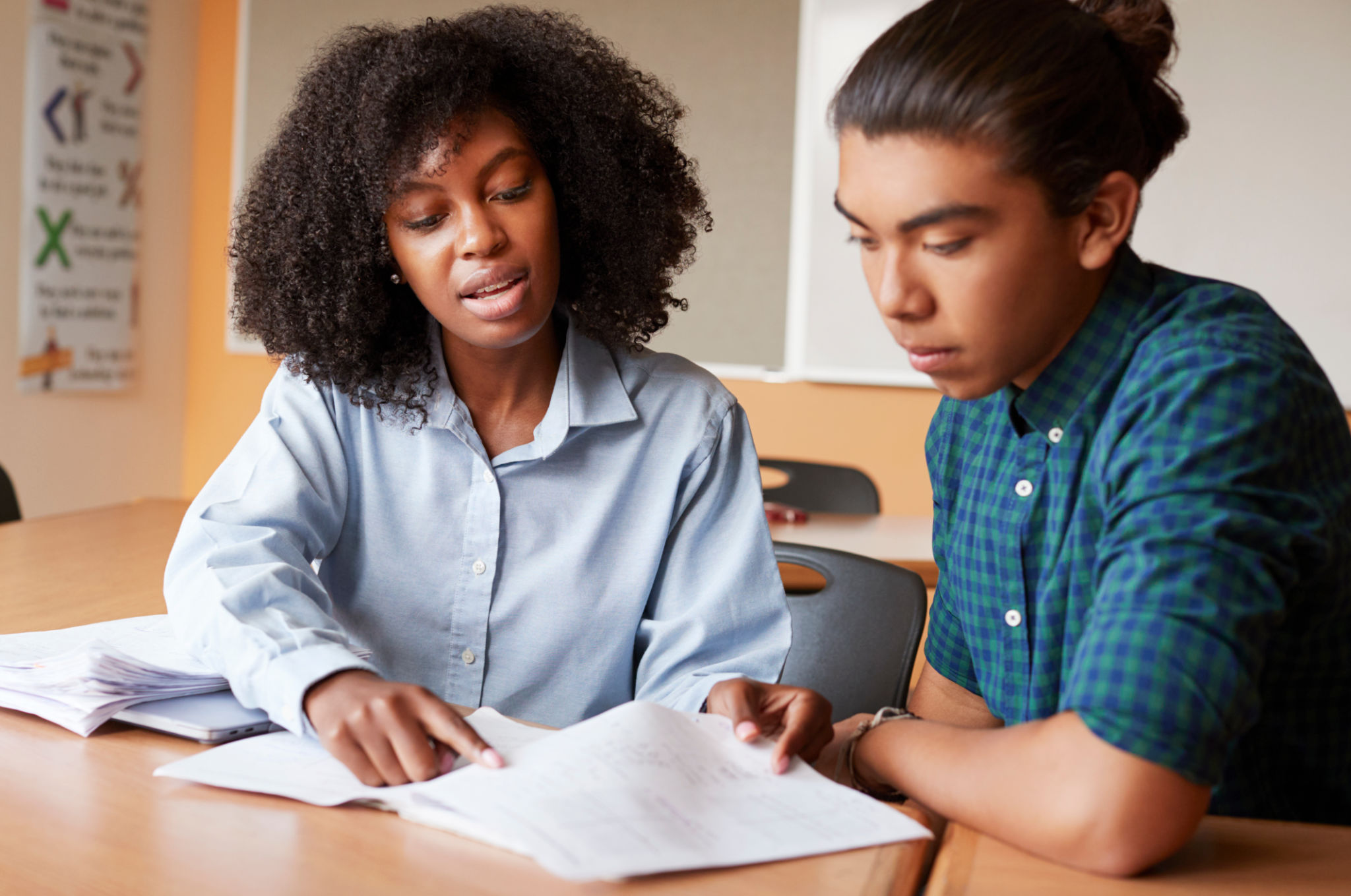 students tutoring