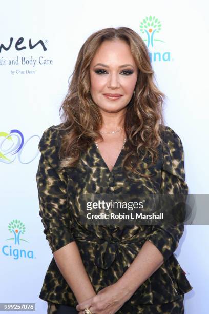 Leah Remini attends The HollyRod Foundation's 20th Annual DesignCare Gala at Private Residence on July 14, 2018 in Malibu, California.