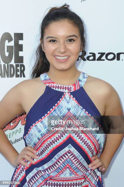 Amber Romero attends "Sage Alexander: The Dark Realm" Launch Party Co-hosted by Innersight Entertainment and TigerBeat Media at El Rey Theatre on...