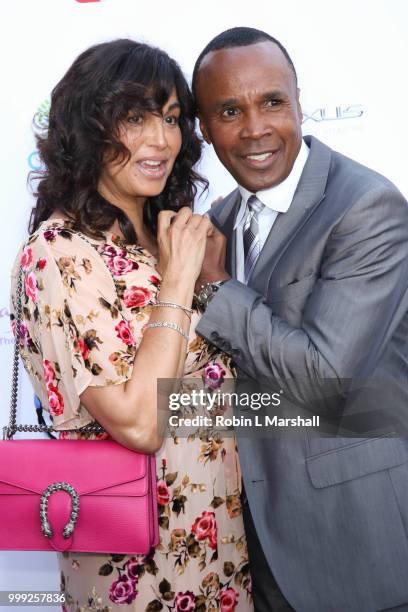 Sugar Ray Leonard attends The HollyRod Foundation's 20th Annual DesignCare Gala at Private Residence on July 14, 2018 in Malibu, California.