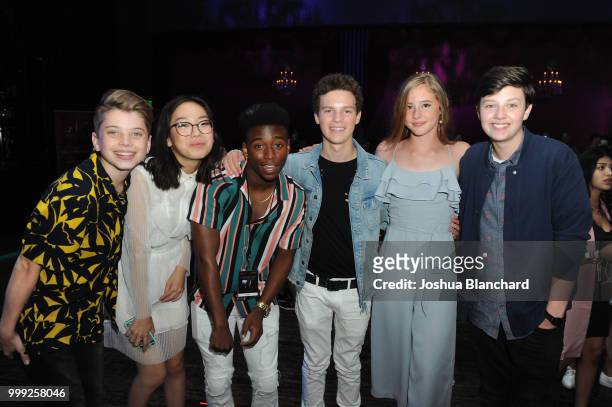 Aiden Langford, Madison Hu, Stevonte Hart, Hayden Summerall, Brooke Butler and Dodge Prince attend "Sage Alexander: The Dark Realm" Launch Party...