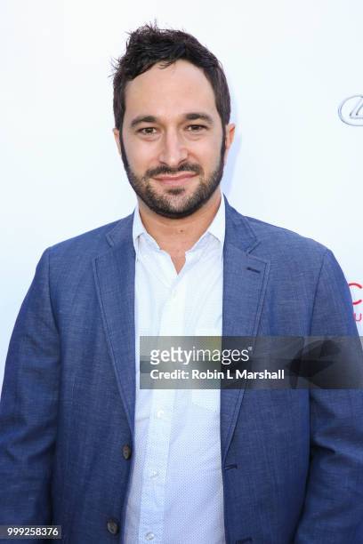 Aaron Wolf attends The HollyRod Foundation's 20th Annual DesignCare Gala at Private Residence on July 14, 2018 in Malibu, California.