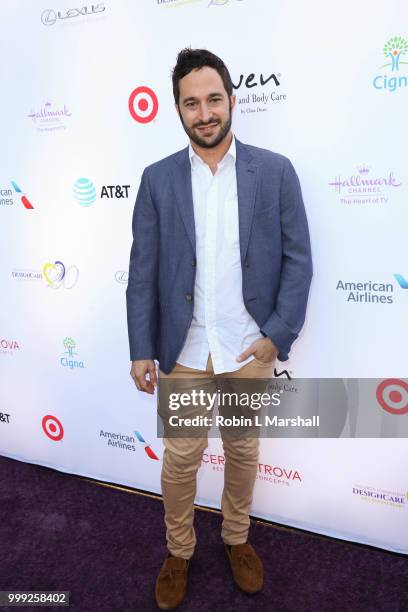 Aaron Wolf attends The HollyRod Foundation's 20th Annual DesignCare Gala at Private Residence on July 14, 2018 in Malibu, California.