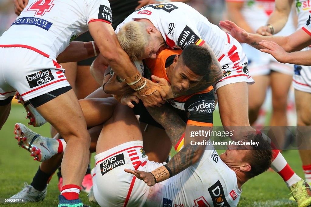 NRL Rd 18 - Dragons v Tigers