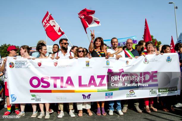 Demonstration for the rights, protection and pride of LGBTI people which in Ostia - a place known for significant mafia activity - is also seen as a...