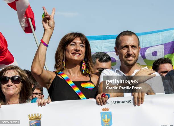 Demonstration for the rights, protection and pride of LGBTI people which in Ostia - a place known for significant mafia activity - is also seen as a...