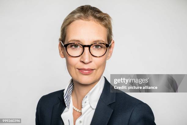 Alice Weidel, prime candidate for the Alternative for Germany party in the Bundestag parliamentary elections, pictured in Berlin, Germany, 21 August...