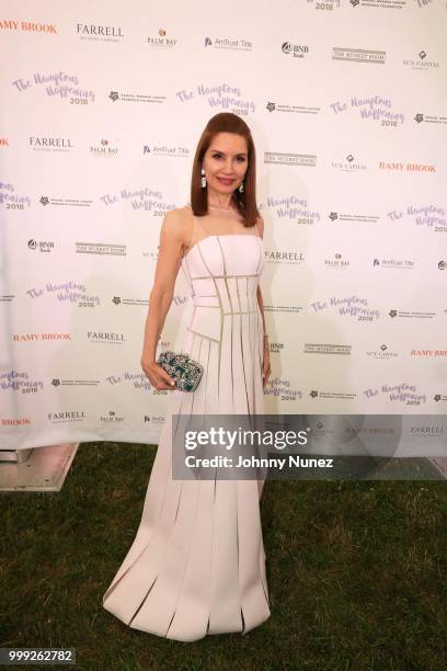 Jean Shafiroff attends the Samuel Waxman Cancer Research Foundation's 14 Annual The Hamptons Happening on July 14, 2018 in Bridgehampton, New York.