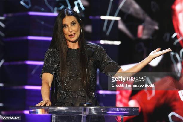 Demi Moore attends the Comedy Central Roast Of Bruce Willis on July 14, 2018 in Los Angeles, California.