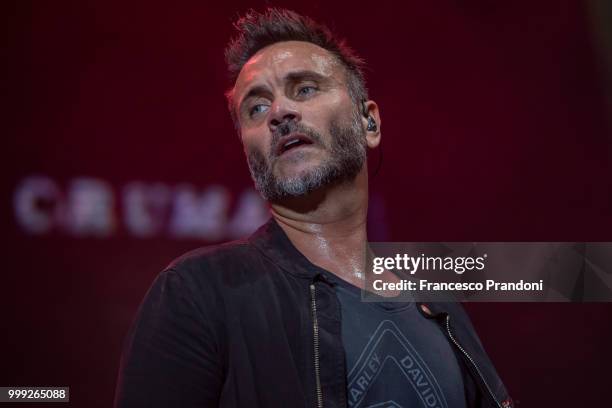 Nek of MNR performs on stage during Lucca Summer Festival at Piazza Napoleone on July 14, 2018 in Lucca, Italy.