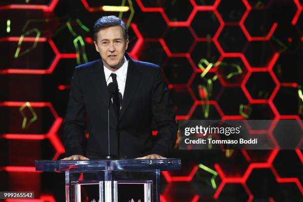 Edward Norton attends the Comedy Central Roast Of Bruce Willis on July 14, 2018 in Los Angeles, California.