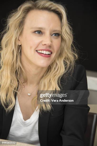 Kate McKinnon at "The Spy Who Dumped Me" Press Conference at the Langham Hotel on July 13, 2018 in New York City.