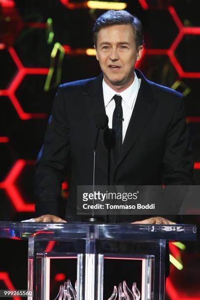 Edward Norton attends the Comedy Central Roast Of Bruce Willis on July 14, 2018 in Los Angeles, California.
