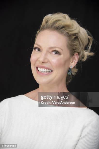 Katherine Heigl at the "Suits" Press Conference at the Langham Hotel on July 13, 2018 in New York City.