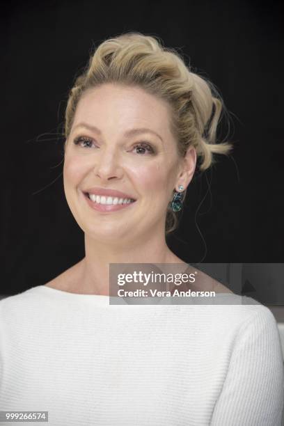 Katherine Heigl at the "Suits" Press Conference at the Langham Hotel on July 13, 2018 in New York City.