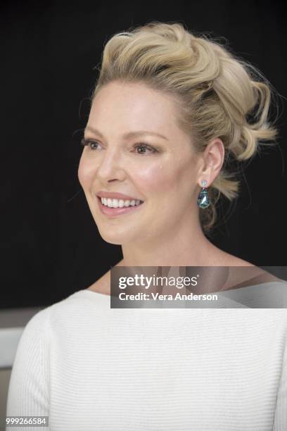 Katherine Heigl at the "Suits" Press Conference at the Langham Hotel on July 13, 2018 in New York City.