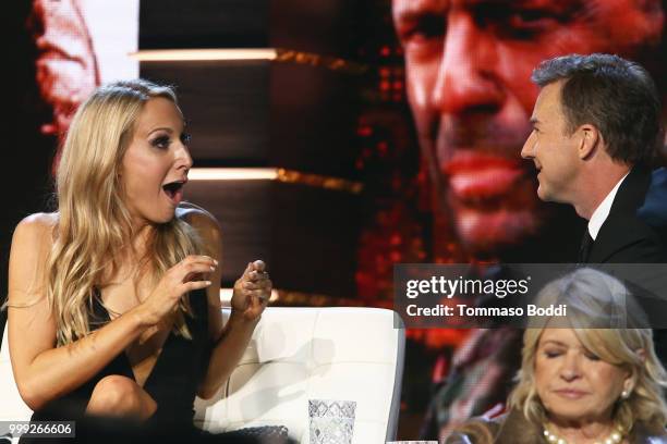 Nikki Glaser and Edward Norton attend the Comedy Central Roast Of Bruce Willis on July 14, 2018 in Los Angeles, California.