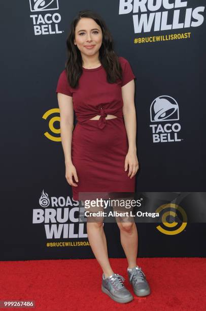 Esther Povitsky arrives for the Comedy Central Roast Of Bruce Willis held at Hollywood Palladium on July 14, 2018 in Los Angeles, California.