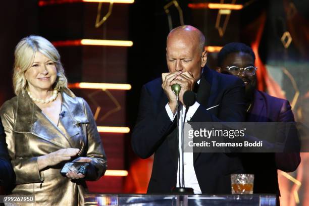 Martha Stewart and Bruce Willis attend the Comedy Central Roast Of Bruce Willis on July 14, 2018 in Los Angeles, California.