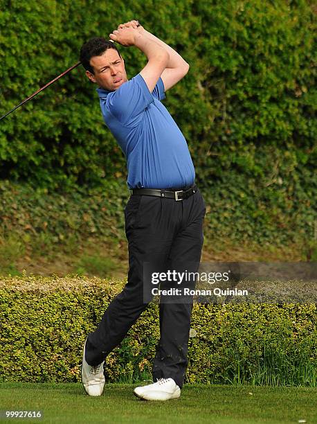 James Quinlivan in action during the Powerade PGA Assistants' Championship regional qualifier at County Meath Golf Club on May 18, 2010 in Trim,...