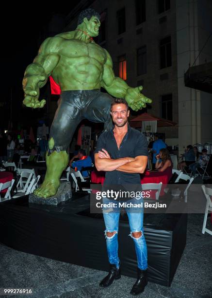 Chad Johnson poses at Concern Foundations's 44th Annual Block Party at Paramount Studios on July 14, 2018 in Hollywood, California.
