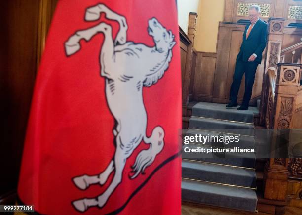 Stephan Weil, the premier of Lower Saxony, arives at a press conference in Hanover, Germany, 22 August 2017. Weil announced that he had dismissed the...