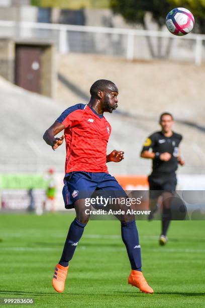 Jonathan Ikone of Lille during the friendly match between Lille and Reims on July 14, 2018 in St Quentin, France.