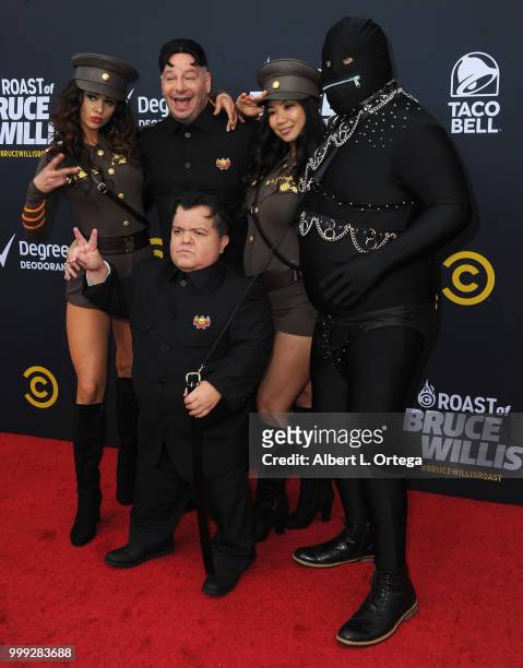 Comic Jeff Ross and guests arrive for the Comedy Central Roast Of Bruce Willis held at Hollywood Palladium on July 14, 2018 in Los Angeles,...