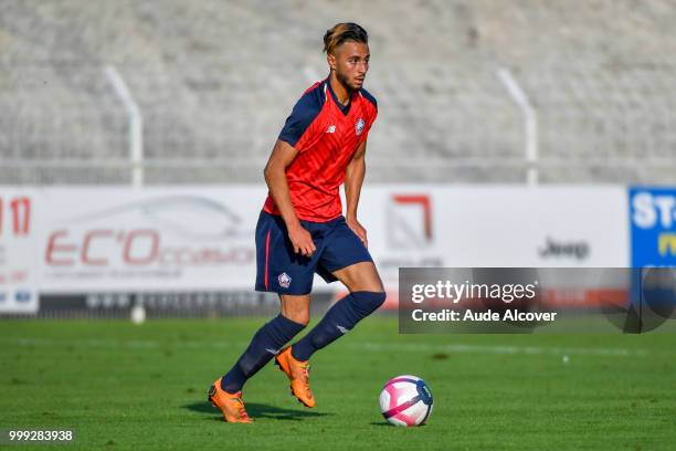 Imad Faraj of Lille during the friendly match between Lille and Reims on July 14, 2018 in St Quentin, France.