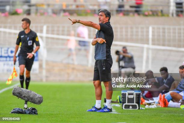 Head coach of Reims David Guion during the friendly match between Lille and Reims on July 14, 2018 in St Quentin, France.