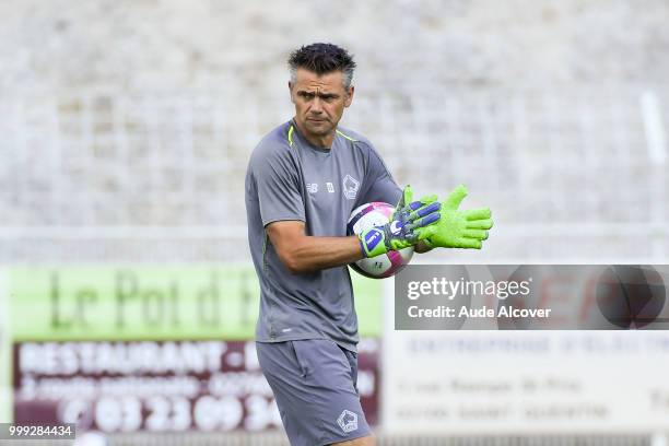 Goalkeeper coach Nuno Santos during the friendly match between Lille and Reims on July 14, 2018 in St Quentin, France.