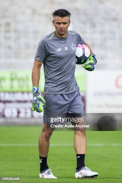 Goalkeeper coach Nuno Santos during the friendly match between Lille and Reims on July 14, 2018 in St Quentin, France.