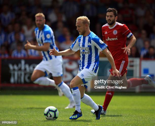 Alex Pritchard of Huddersfiled Town during the pre-season friendly between Accrington Stanley and Huddersfield Town at The Crown Ground,on July 14,...