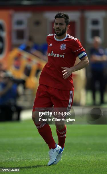 Seamus Conneely of Accrington Stanley during the pre-season friendly between Accrington Stanley and Huddersfield Town at The Crown Ground,on July 14,...