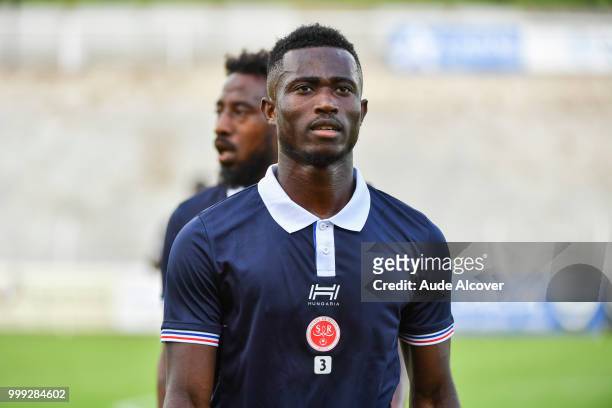 Ghislain Konan of Reims during the friendly match between Lille and Reims on July 14, 2018 in St Quentin, France.