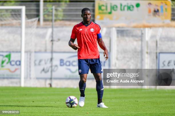 Bakary Adama Soumaoro of Lille during the friendly match between Lille and Reims on July 14, 2018 in St Quentin, France.