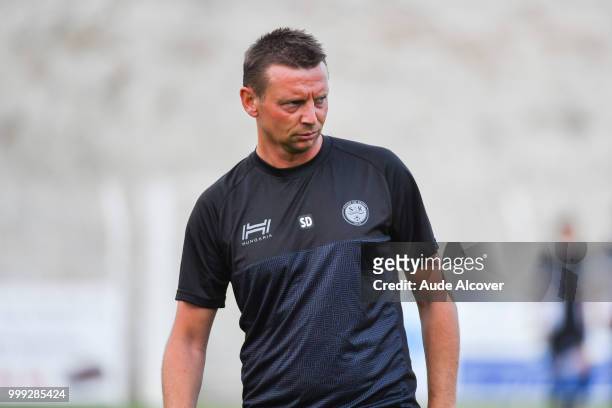 Assistant coach of Reims Stephane Dumont during the friendly match between Lille and Reims on July 14, 2018 in St Quentin, France.