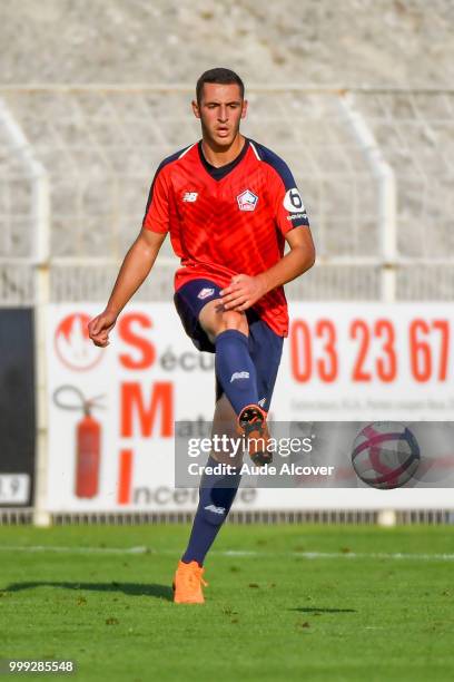 Arton Zekaj of Lille during the friendly match between Lille and Reims on July 14, 2018 in St Quentin, France.