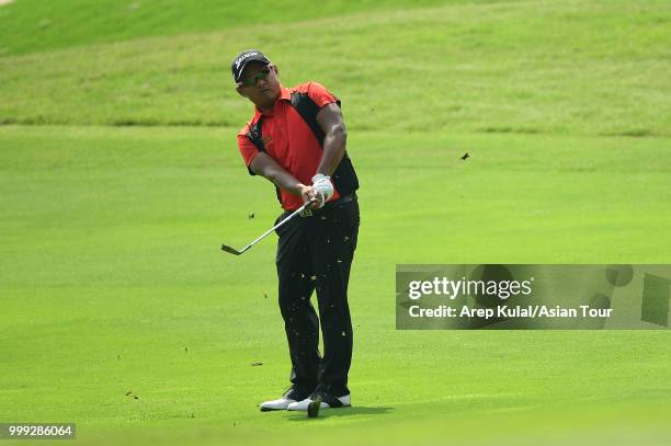 Chapchai Nirat of Thailand pictured during the final round of the Bank BRI Indonesia Open at Pondok Indah Golf Course on July 15, 2018 in Jakarta,...