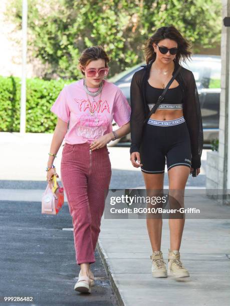 Bella Thorne is seen on July 14, 2018 in Los Angeles, California.