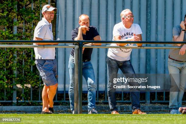 Scout Arthur Numan and scout Carlos Aalbers of FC Groningen during the match between Willlem II v KAA Gent on July 14, 2018 in TILBURG Netherlands