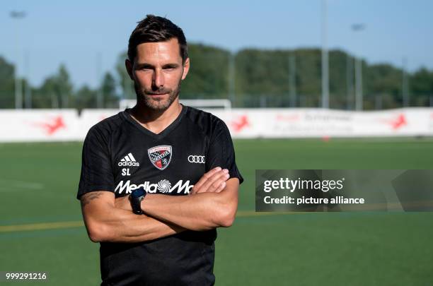 The new Ingolstadt coach Stefan Leitl pictured at a training session of German 2nd Bundesliga football club FC Ingolstadt 04 at the Audi Sportpark in...