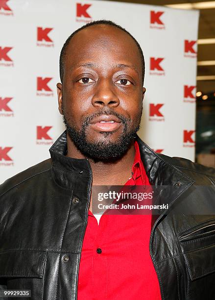 Wyclef Jean attends a charity shopping spree at Kmart on May 18, 2010 in New York City.