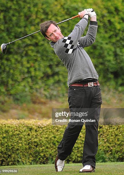 Lorcan Costello in action during the Powerade PGA Assistants' Championship regional qualifier at County Meath Golf Club on May 18, 2010 in Trim,...