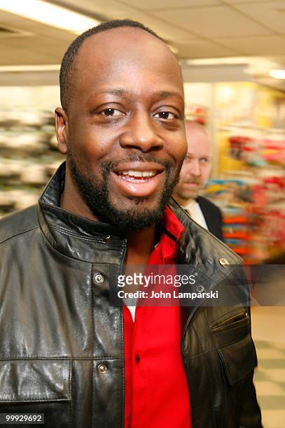 Wyclef Jean attends a charity shopping spree at Kmart on May 18, 2010 in New York City.
