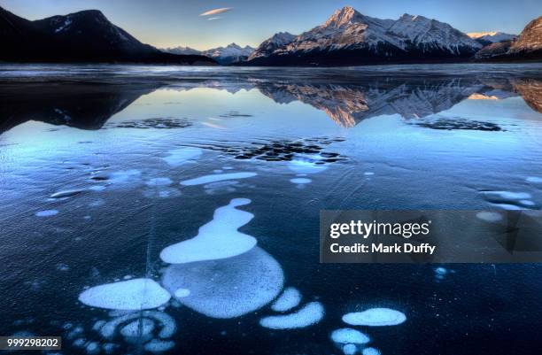 abraham lake winter - mark duffy stock pictures, royalty-free photos & images